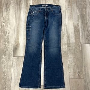 ARIAT Rebar DuraStretch Raven Mid Rise Bootcut Jeans Size 28R